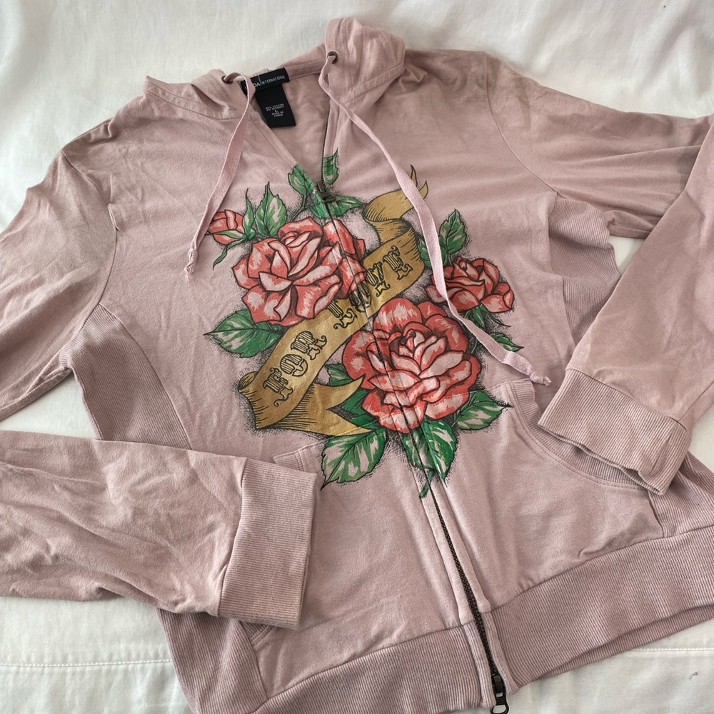 For Love long sleeve light weight hoodie